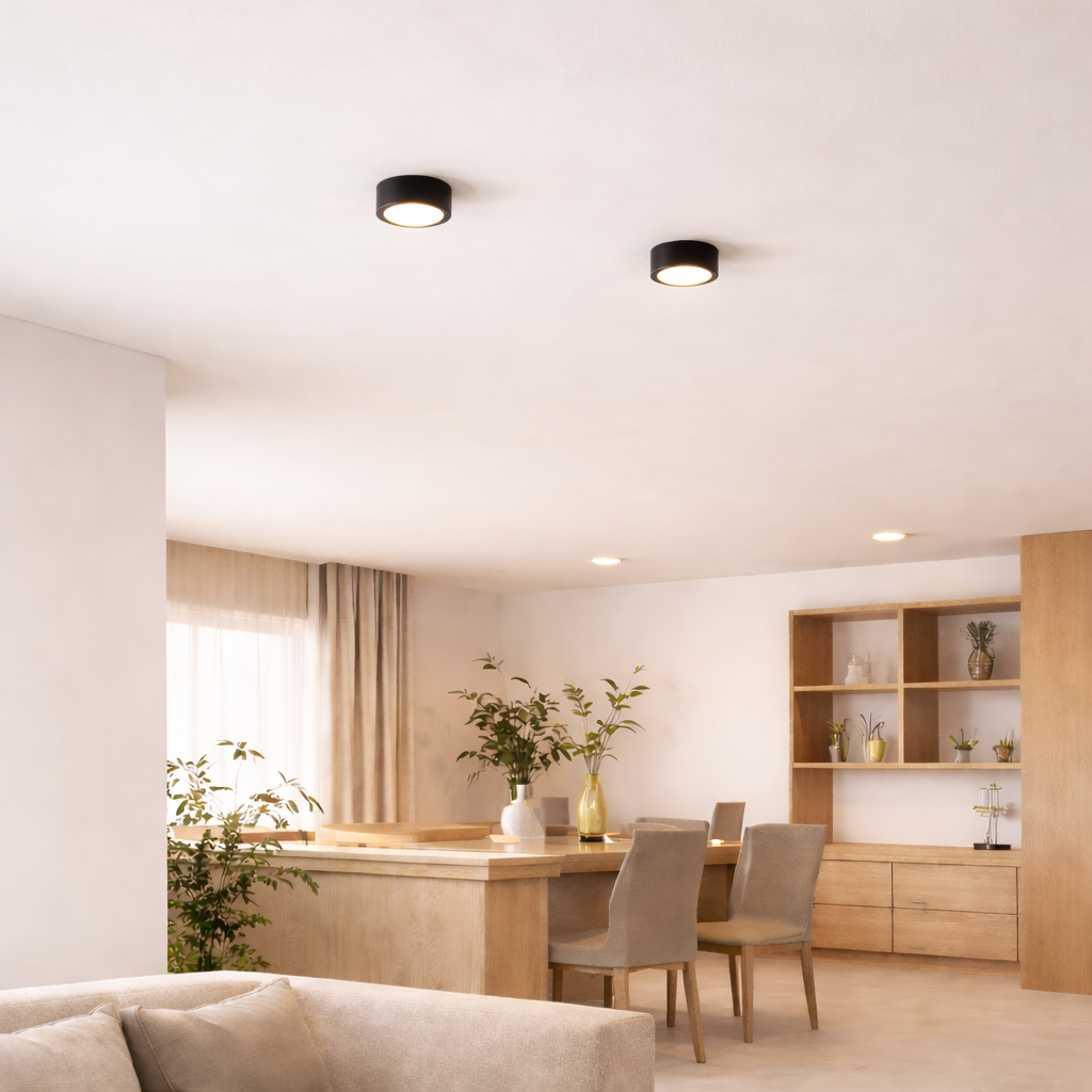 AluminBeam – Ultra Slim Rund LED Taklampa i Aluminium