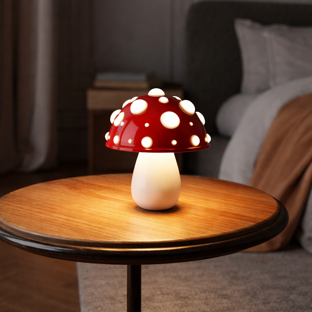Amanita – Dimbart LED-bordslampa med varmvit belysning