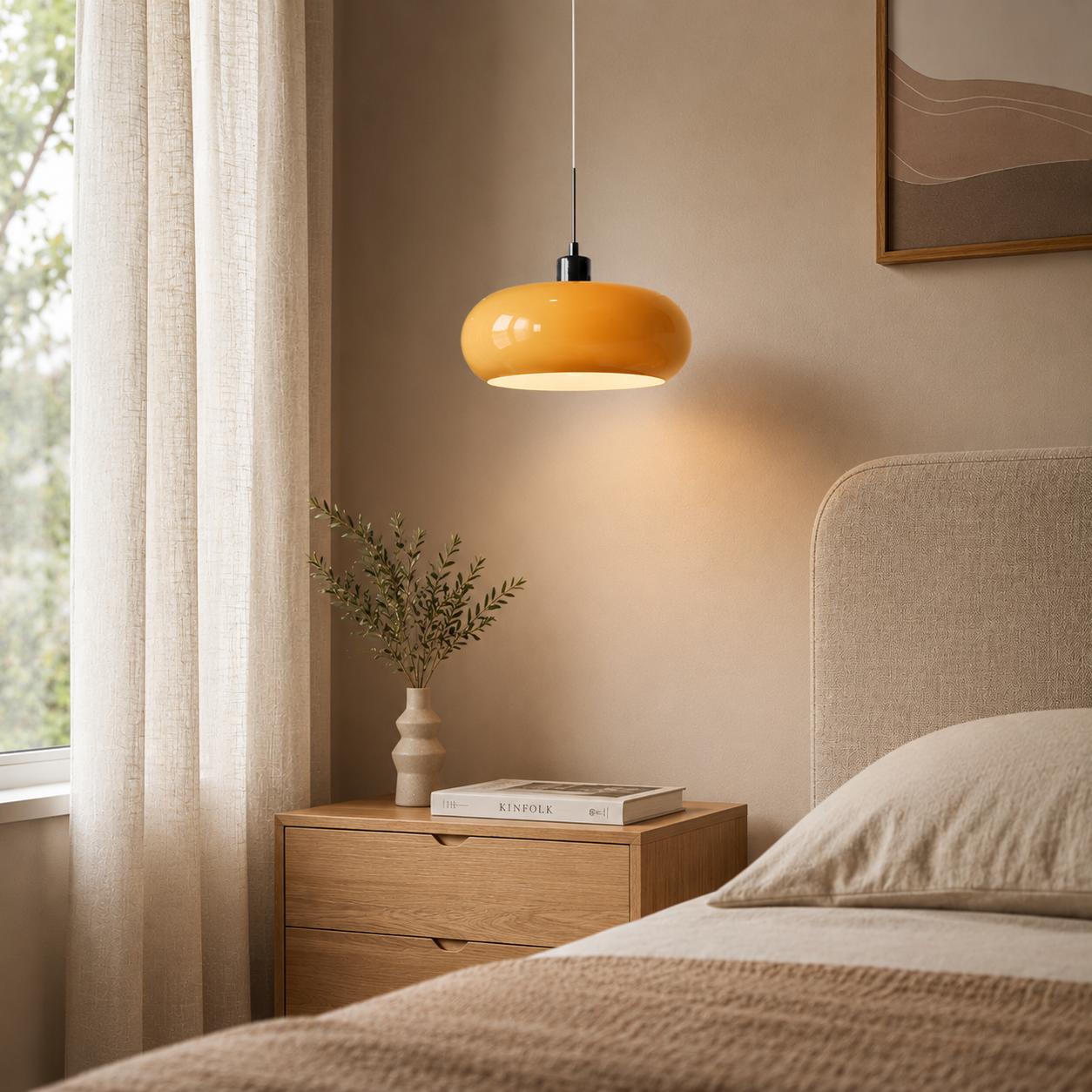 Cirquella – Retro-Modern Bauhaus Glaspendellampa i Cirkelformad Design