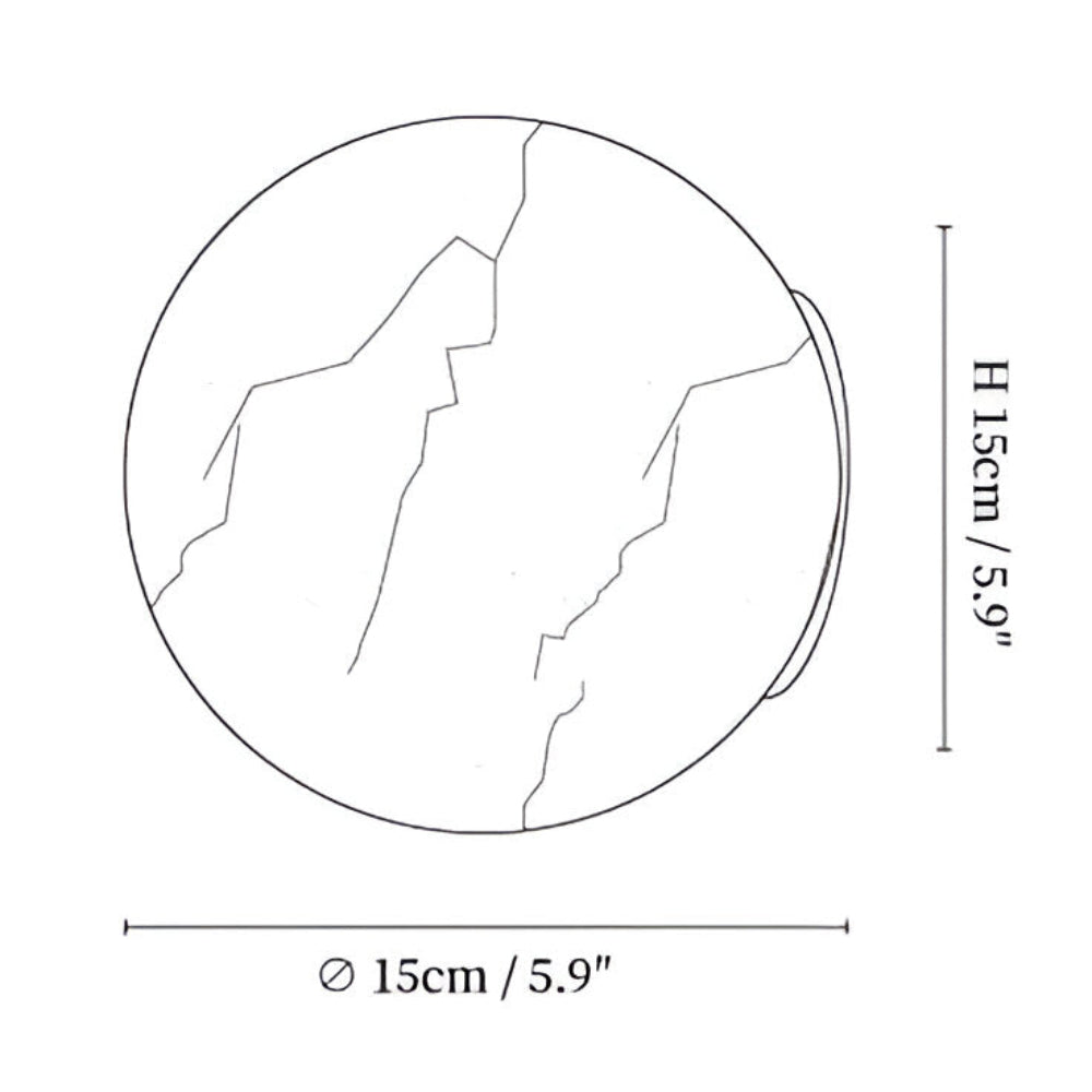Marbelle – Elegant Marmor Vägglampa | Alabasterdesign för Mjuk och Tidlös Belysning