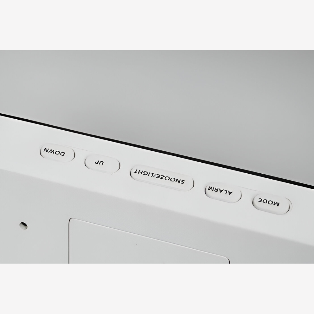 LumiRipple – Modern Tyst LED Väckarklocka i Oregelbunden Design