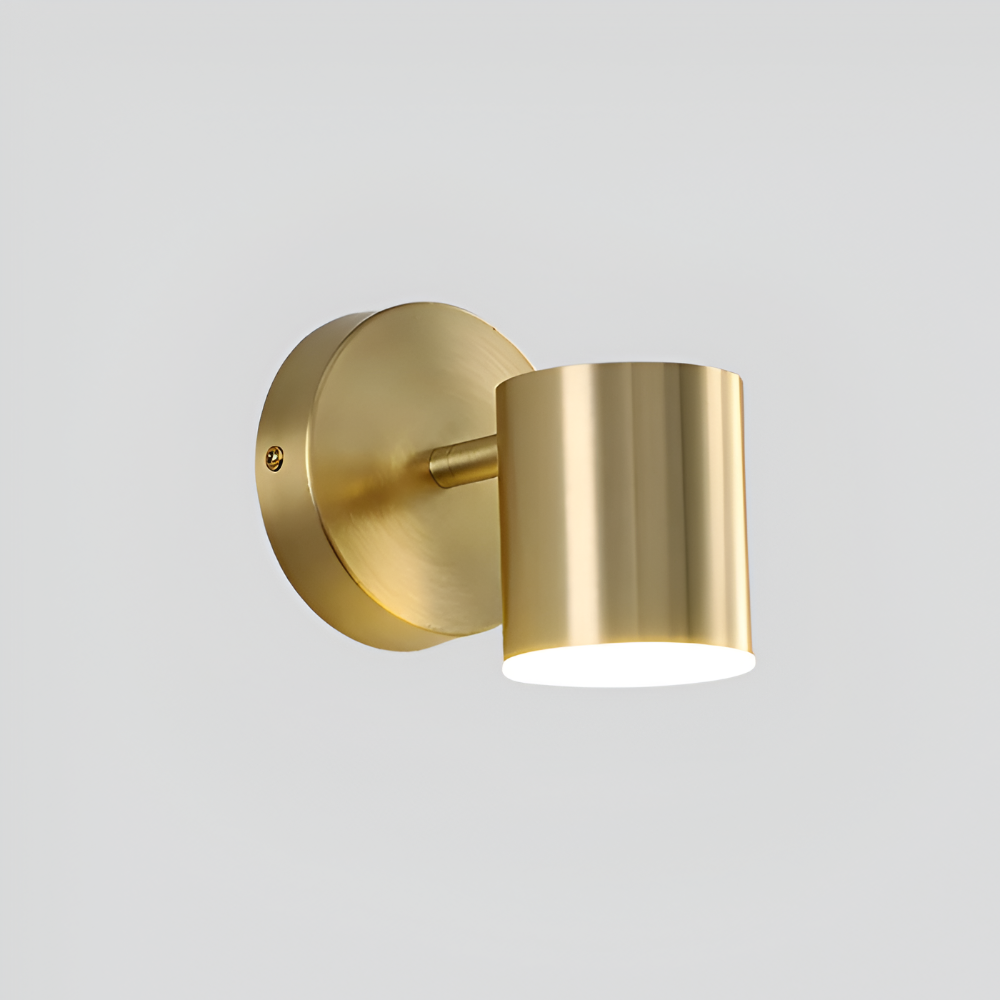 LumaCast – Cylindrisk Vägglampa i Järn för Inomhusbruk | LED Väggstrålkastare med Modern Design