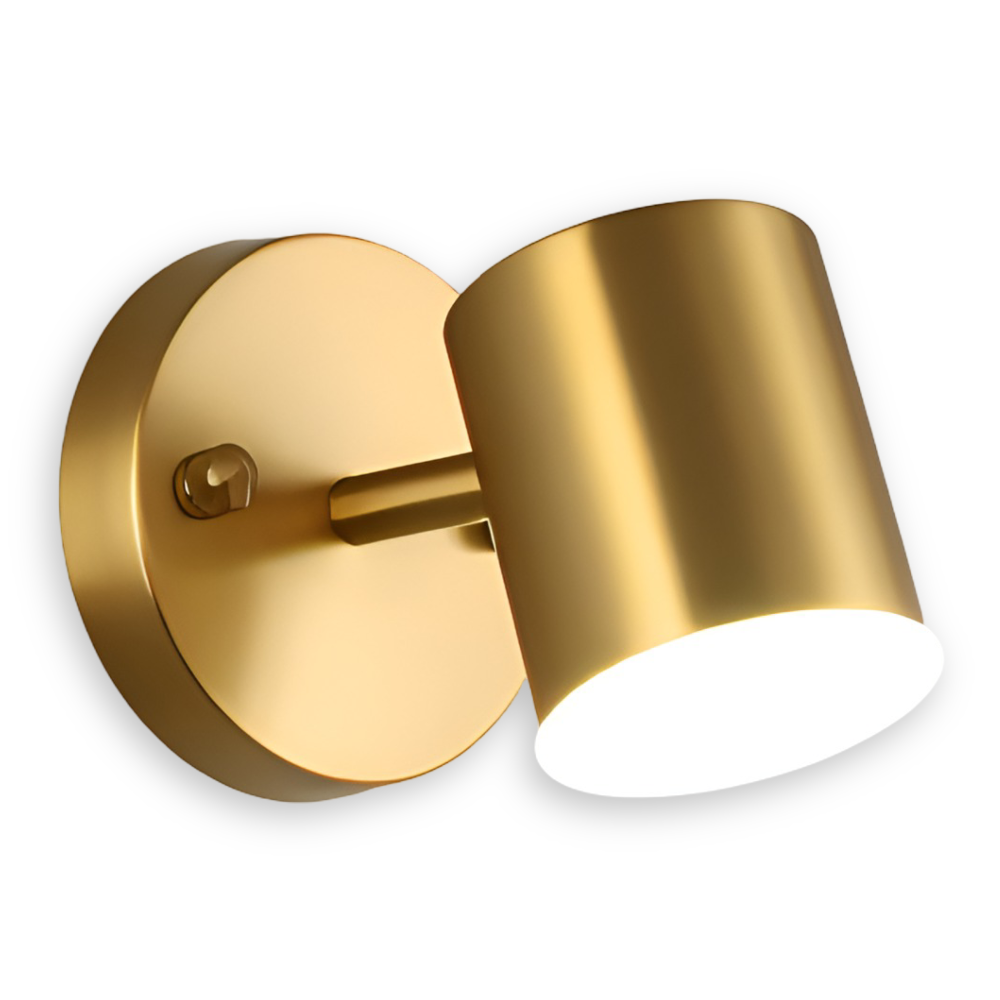 LumaCast – Cylindrisk Vägglampa i Järn för Inomhusbruk | LED Väggstrålkastare med Modern Design