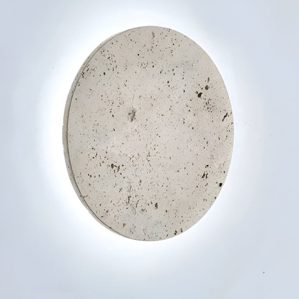 ZenLume – Cirkulär Travertin Vägglampa | Japansk Stil & Ambient LED-belysning