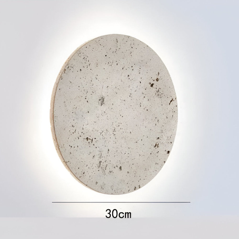 ZenLume – Cirkulär Travertin Vägglampa | Japansk Stil & Ambient LED-belysning