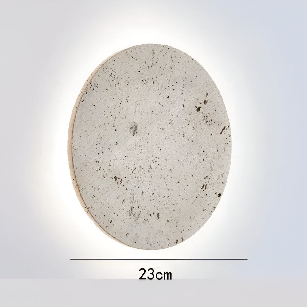 ZenLume – Cirkulär Travertin Vägglampa | Japansk Stil & Ambient LED-belysning