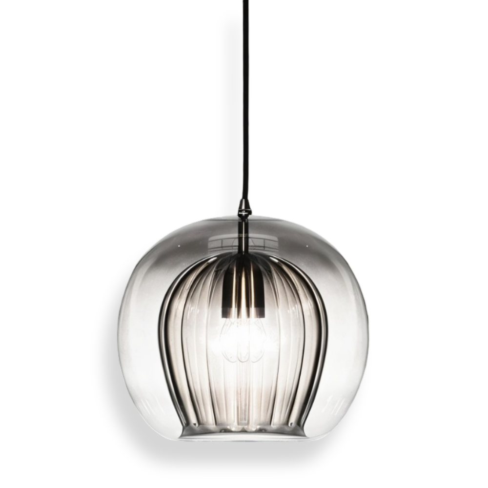 Clairvéa – Klotformad Glaspendellampa med Vintage Elegans