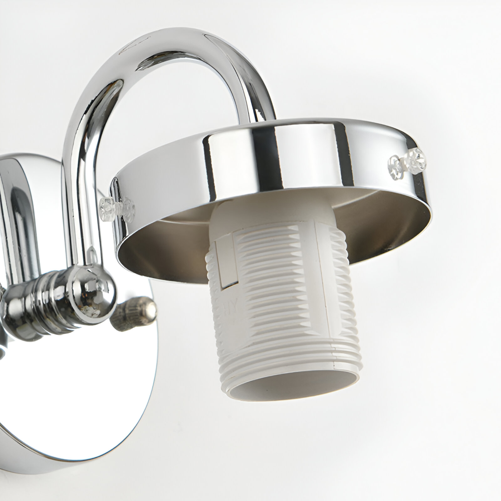 GlowSphere – Randig Glasvägglampa i Modern Klotdesign