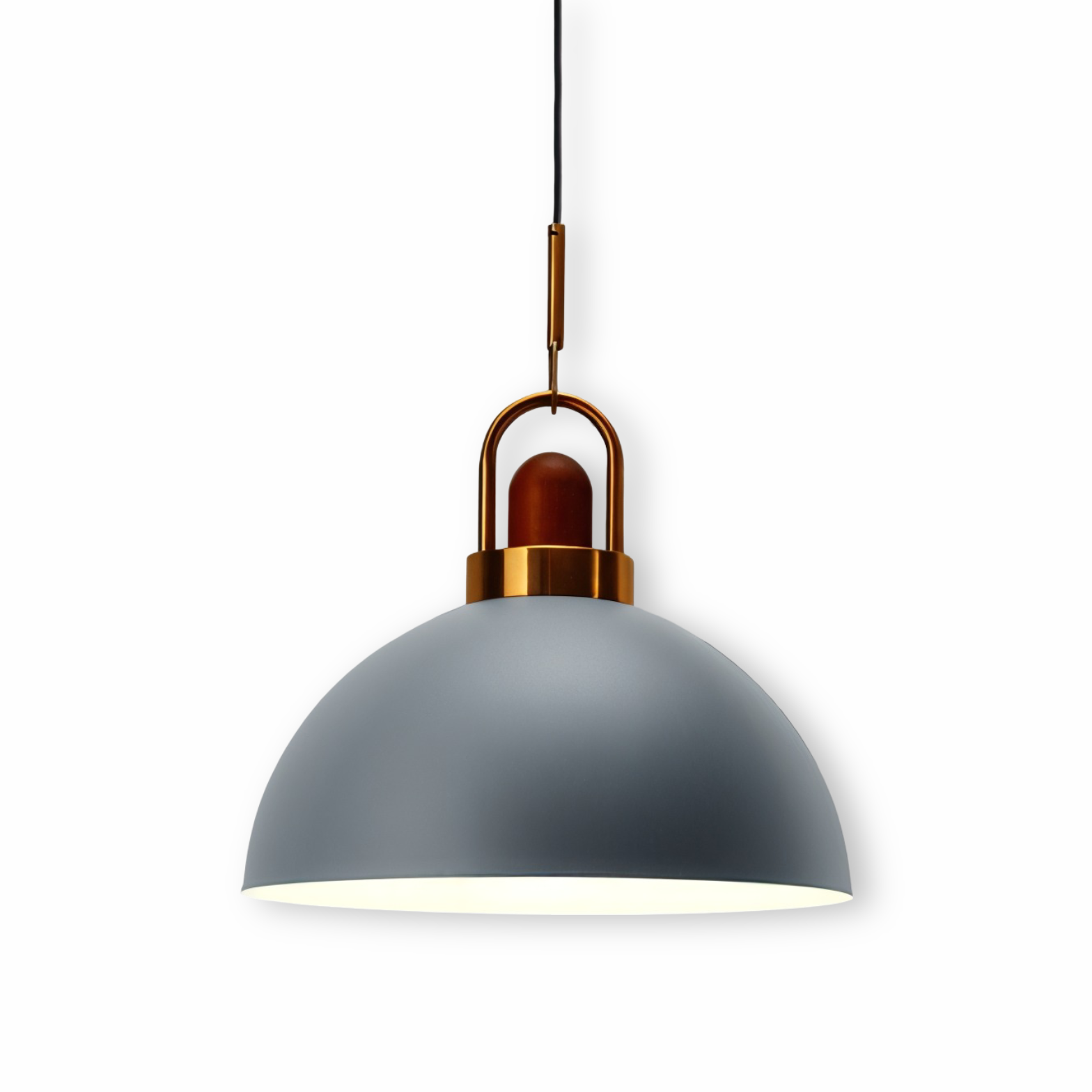 AuréDome – Nordisk Macaron Pendellampa i Metall och Trä