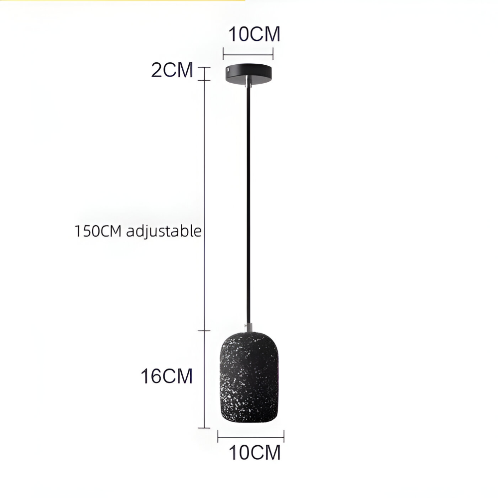 Cemlume – Industriell Taklampa i Cement och Glas