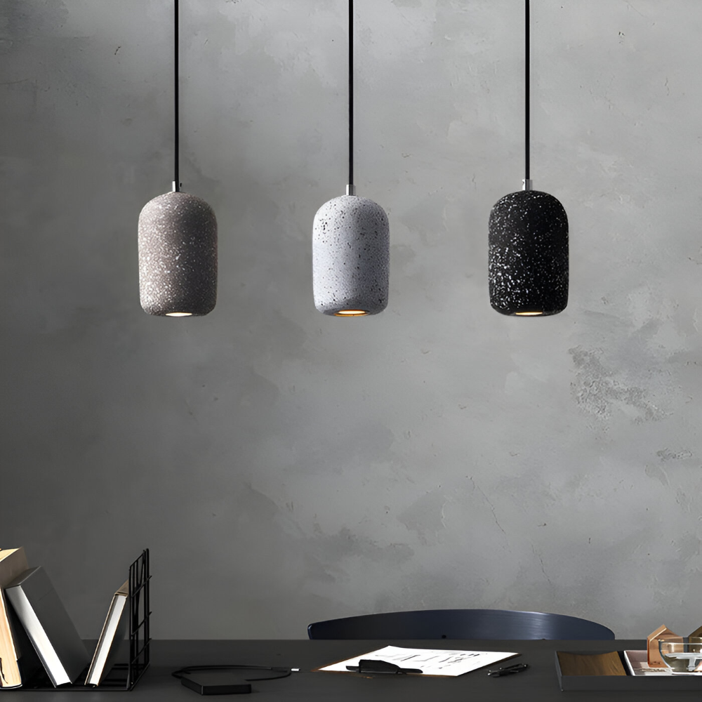 Cemlume – Industriell Taklampa i Cement och Glas