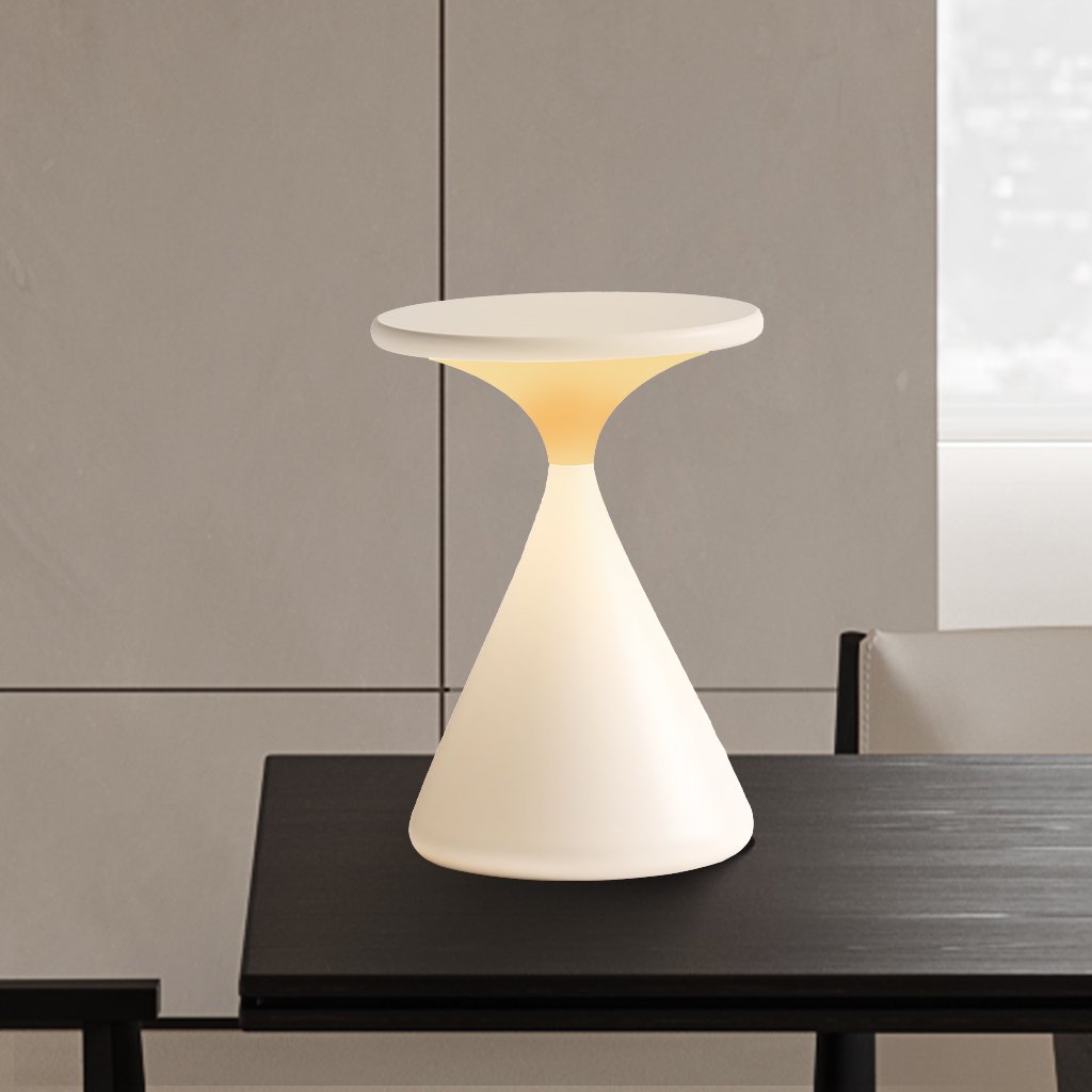 SandGleam – Trådlös timglasbordslampa med dimbar LED-belysning