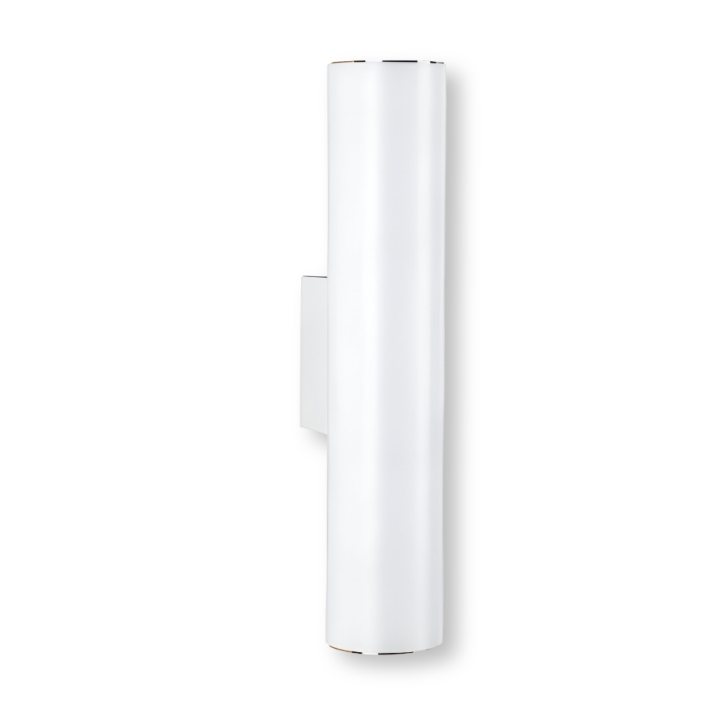 AluBeam – Dubbelt Huvud Vägglampa | Guld Cylinder Vägglampa med Upp- och Nedljus