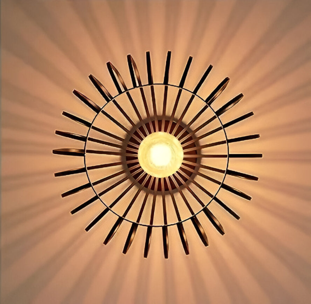 CageLume – Svart Fågelbur Taklampa i Modern Industriell Design