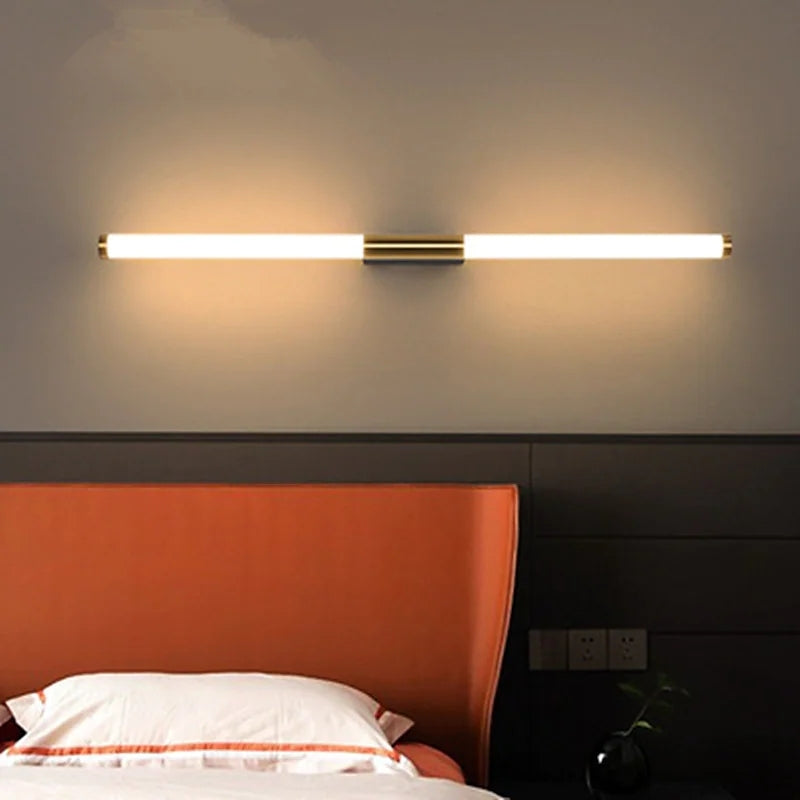 Linjär LED-vägglampa för spegel och badrum
