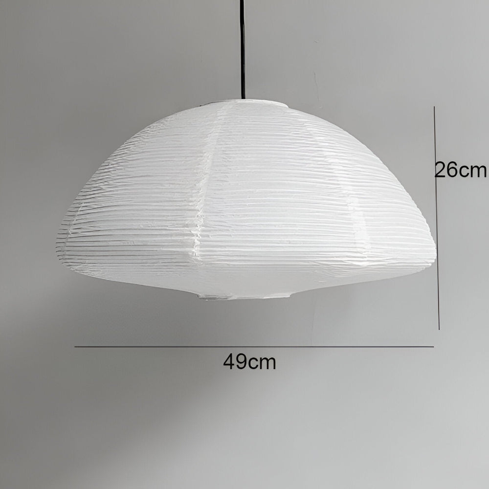 AeroLume – Elegant Samtida Pendellampa i Metall och Rispapper