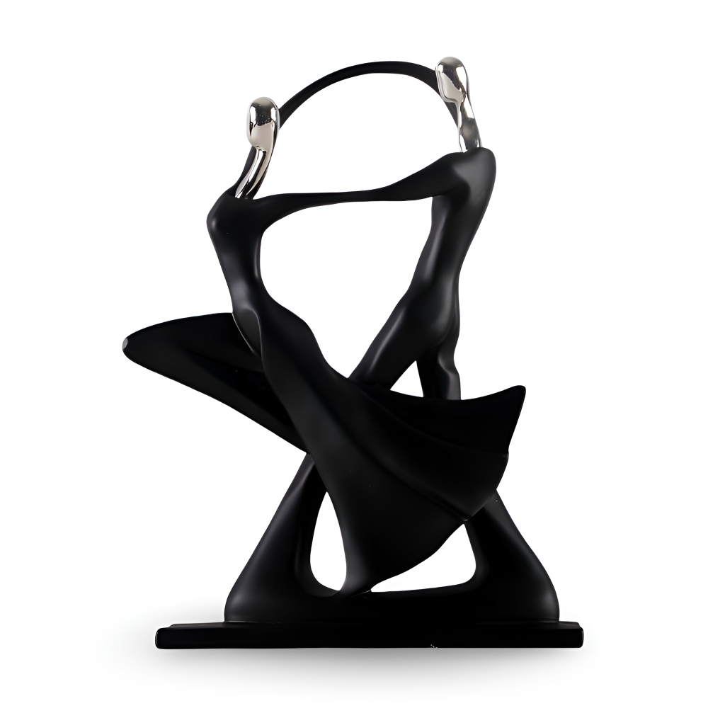 DanceUnity Skulptur – Elegant Dansande Par i Modern Konstharts