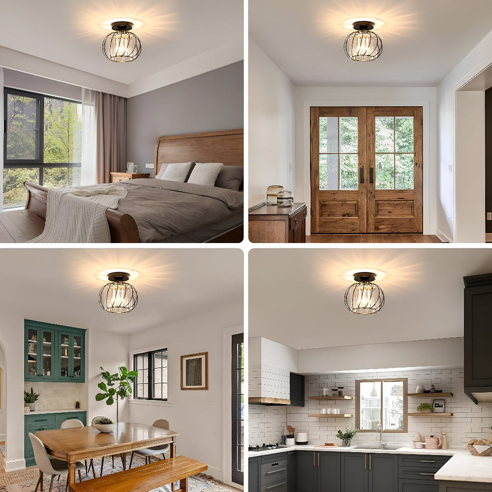 LumoSphere – Skandinavisk Glas Taklampa med Elegant Minimalistisk Design