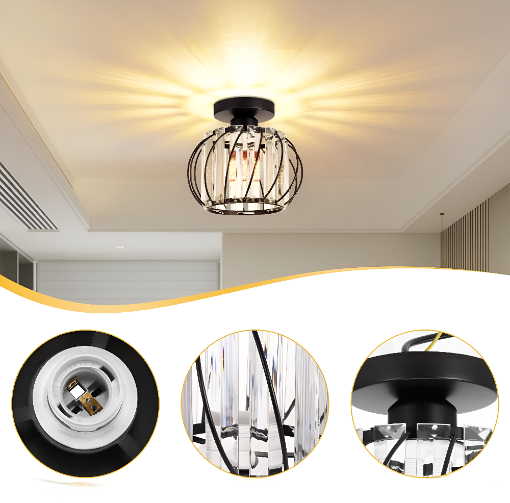 LumoSphere – Skandinavisk Glas Taklampa med Elegant Minimalistisk Design