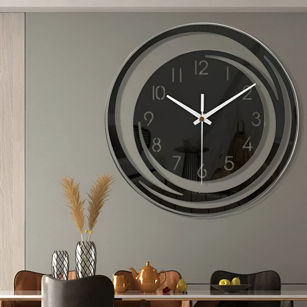 AcrySilent – Modern Svart Akryl Väckarklocka i Skandinavisk Design