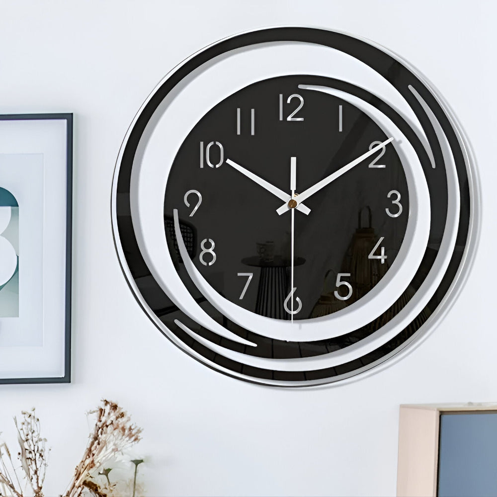 AcrySilent – Modern Svart Akryl Väckarklocka i Skandinavisk Design