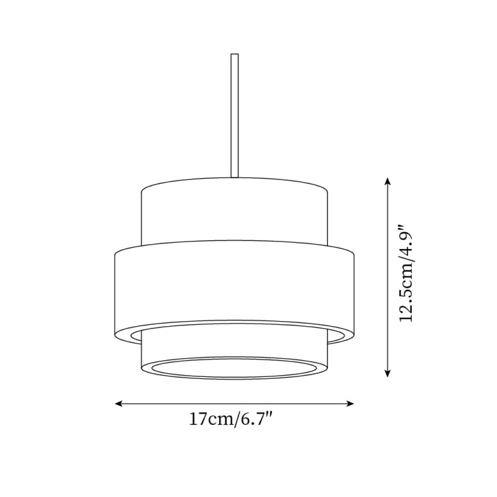TerraLume – Japandi Pendellampa i Travertin och Valnöt