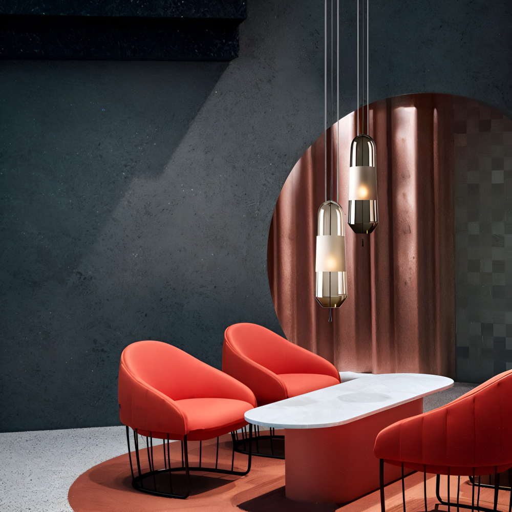 Vintara – Glaspendellampa i Vintage Stil med Öppen Design