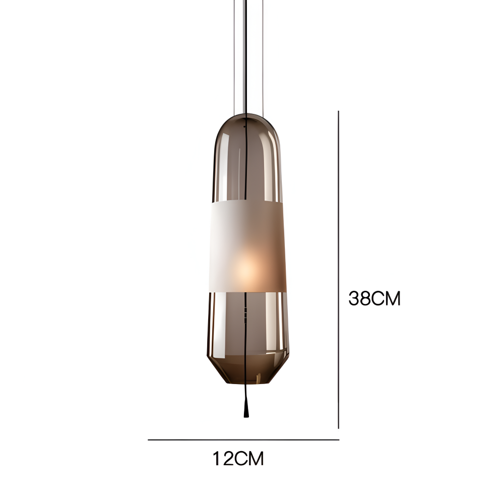 Vintara – Glaspendellampa i Vintage Stil med Öppen Design