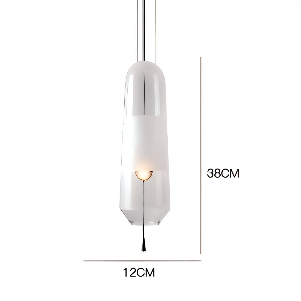 Vintara – Glaspendellampa i Vintage Stil med Öppen Design