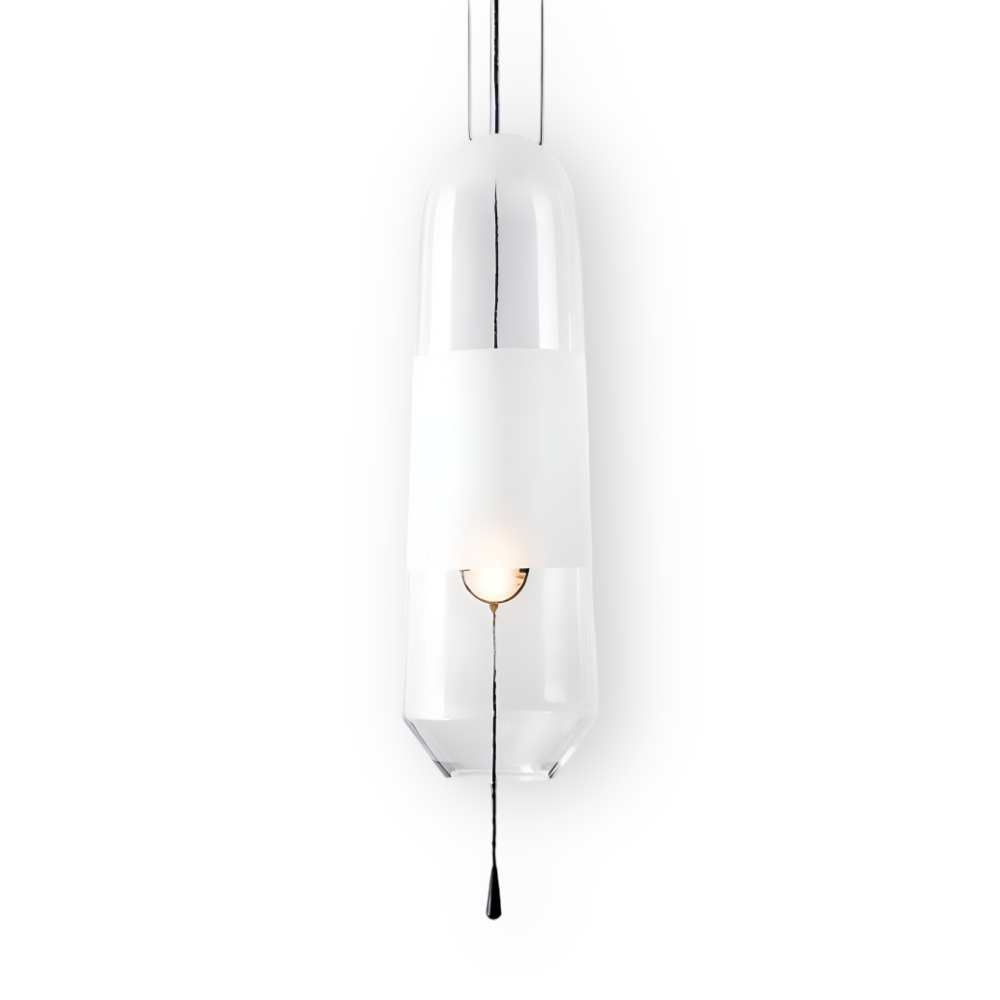 Vintara – Glaspendellampa i Vintage Stil med Öppen Design