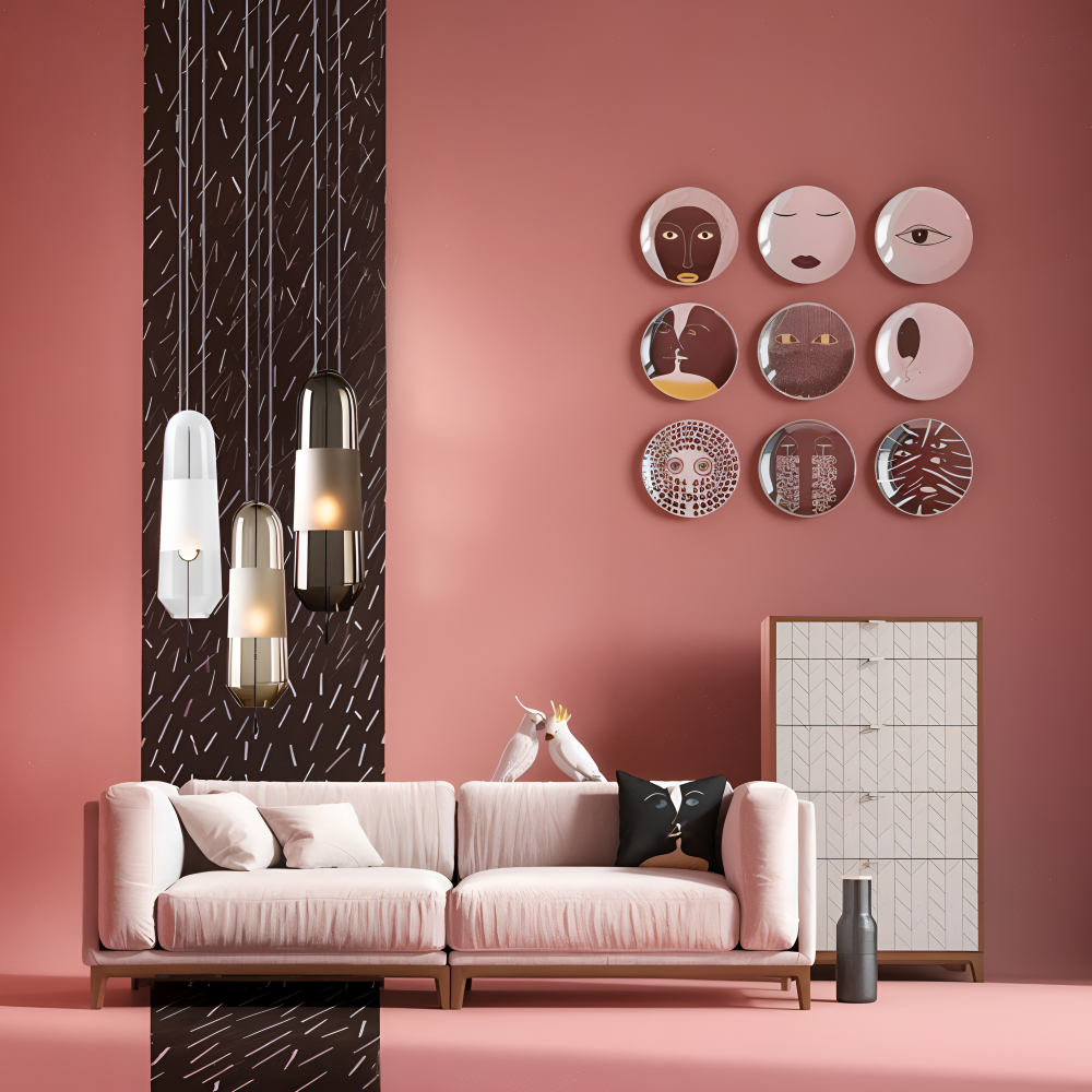 Vintara – Glaspendellampa i Vintage Stil med Öppen Design