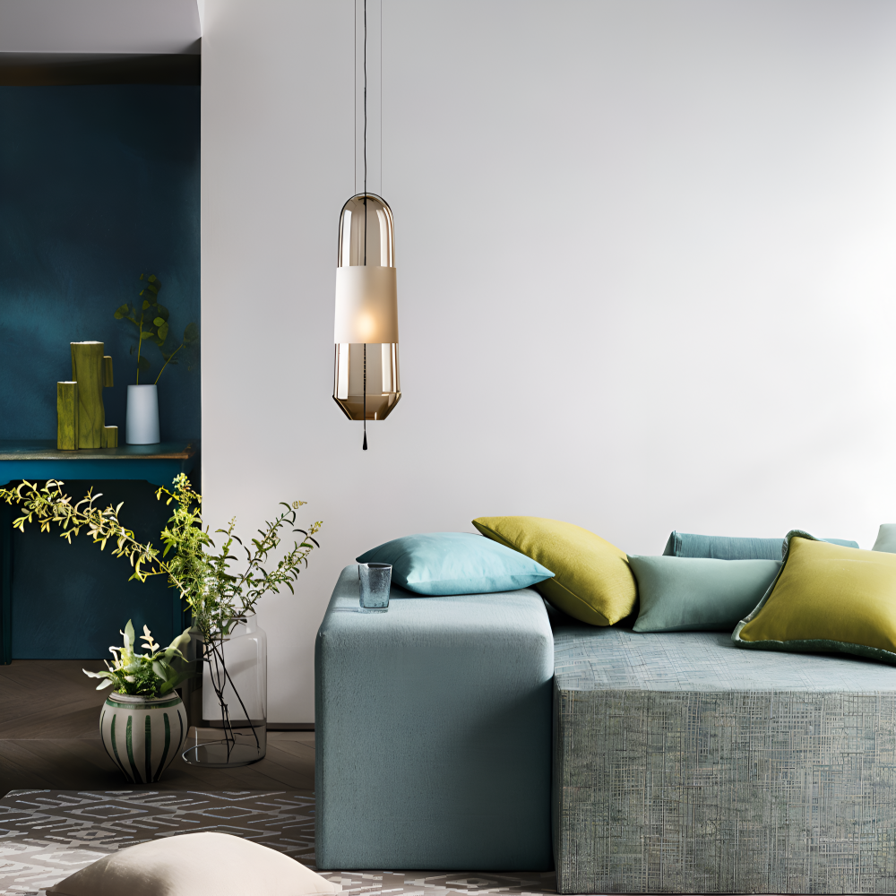 Vintara – Glaspendellampa i Vintage Stil med Öppen Design