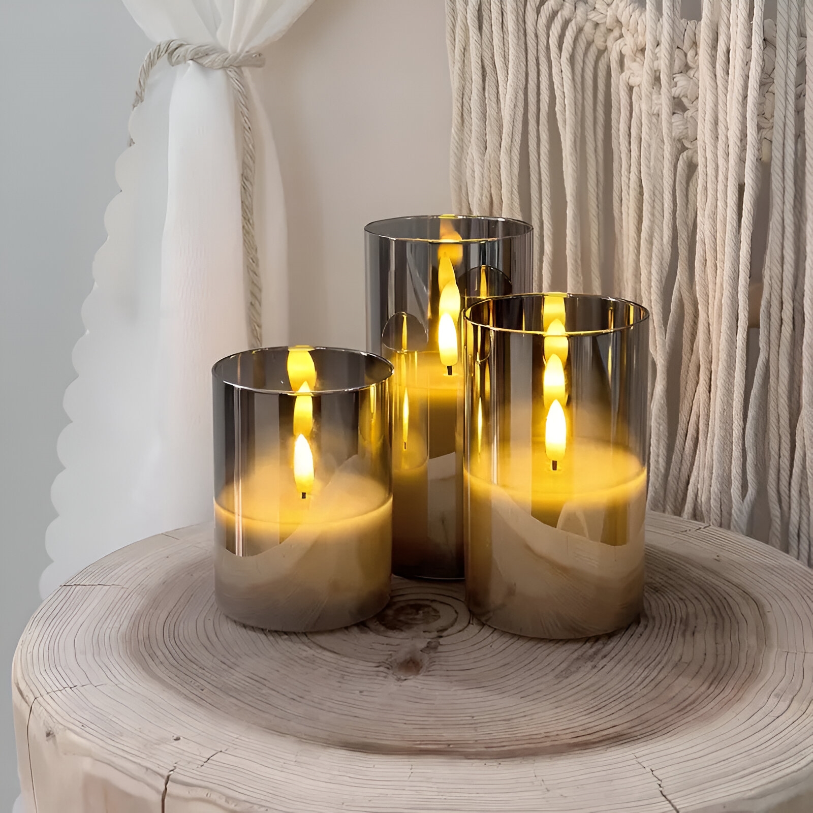 GlowFold – Flamsäkra LED-Ljus med 3D-Design & Fjärrkontroll