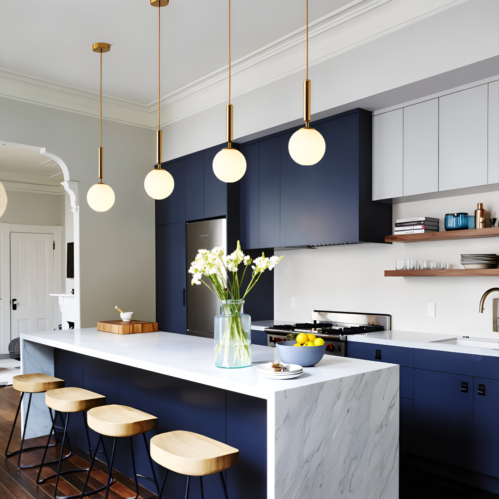 LunaSphere – Vit Glaspendellampa i Modern Nordic Design