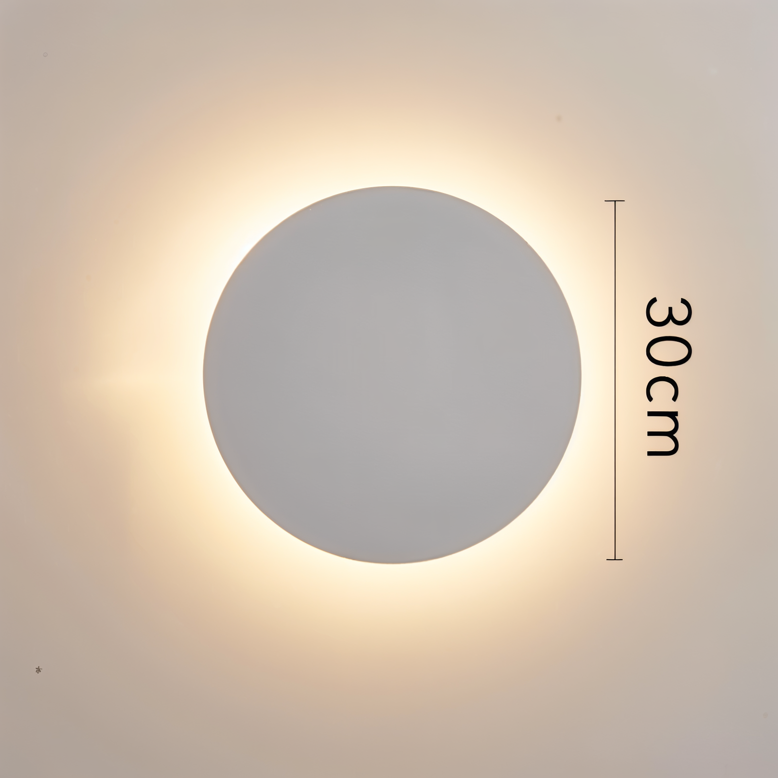 Lunaris – Modern Rund Vägglampa i Metall med Varmt LED-Ljus