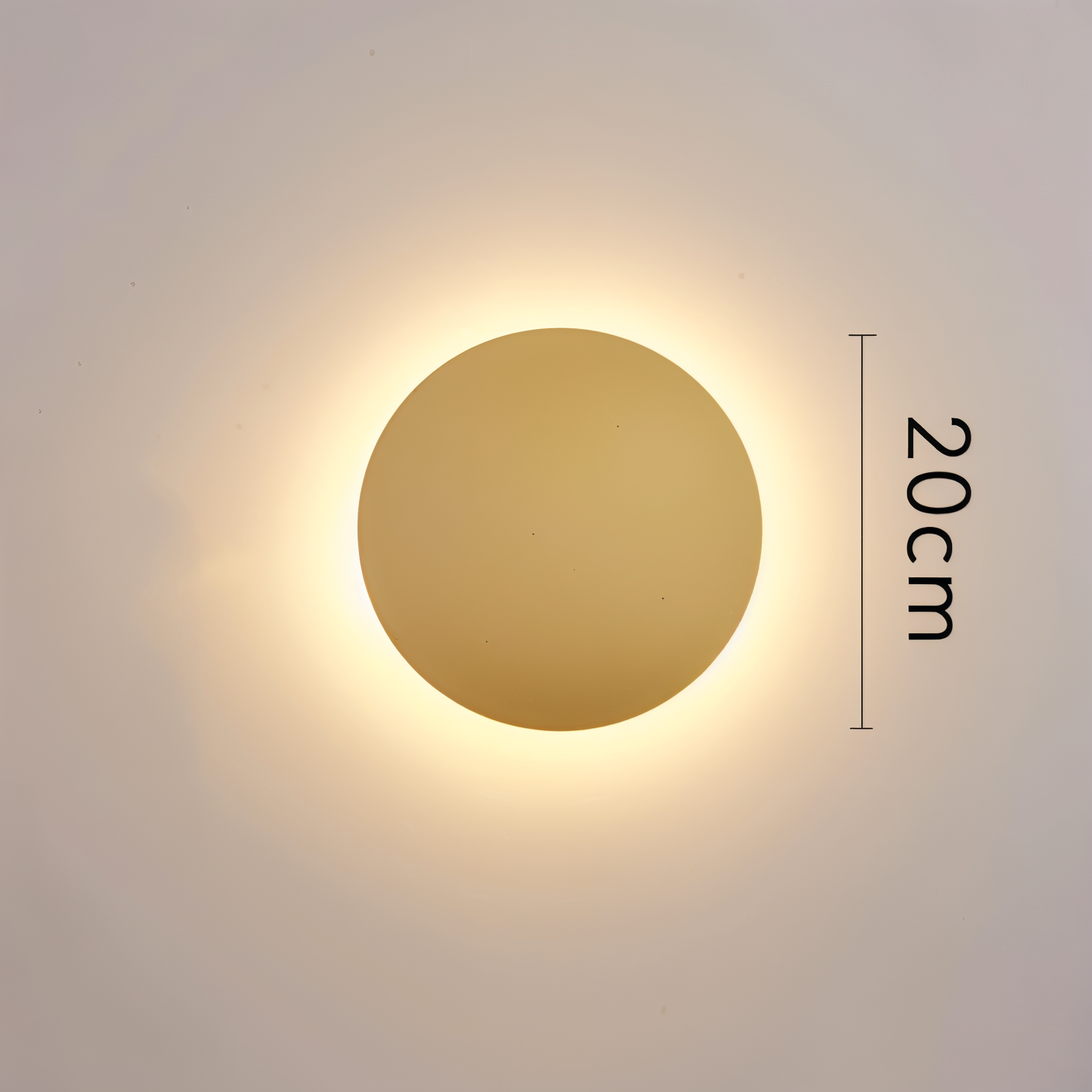 Lunaris – Modern Rund Vägglampa i Metall med Varmt LED-Ljus