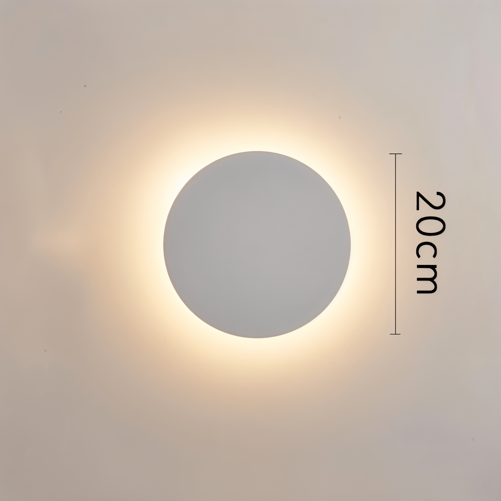 Lunaris – Modern Rund Vägglampa i Metall med Varmt LED-Ljus