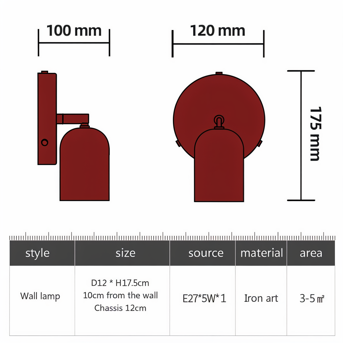 DownDazz – Färgglad Halvcylindrisk Vägglampa i Macaron-stil med LED-belysning