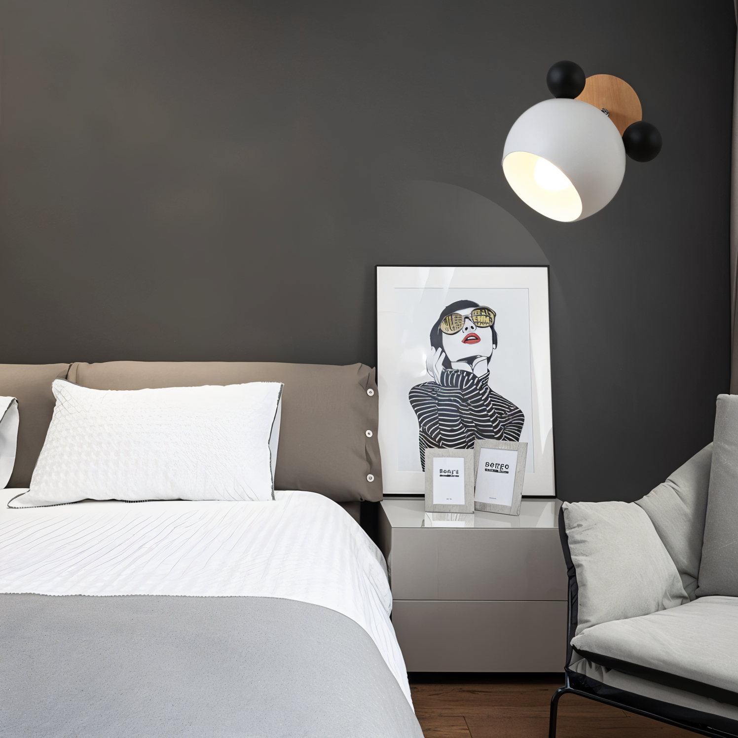 MimiGlow – Svängbar Vägglampa i Macaronfärger för Barnrum