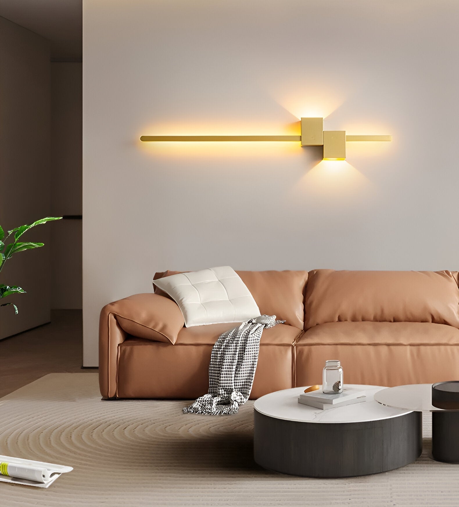 LinéaLux – Minimalistisk Svart LED Vägglampa i Modern Lång Design