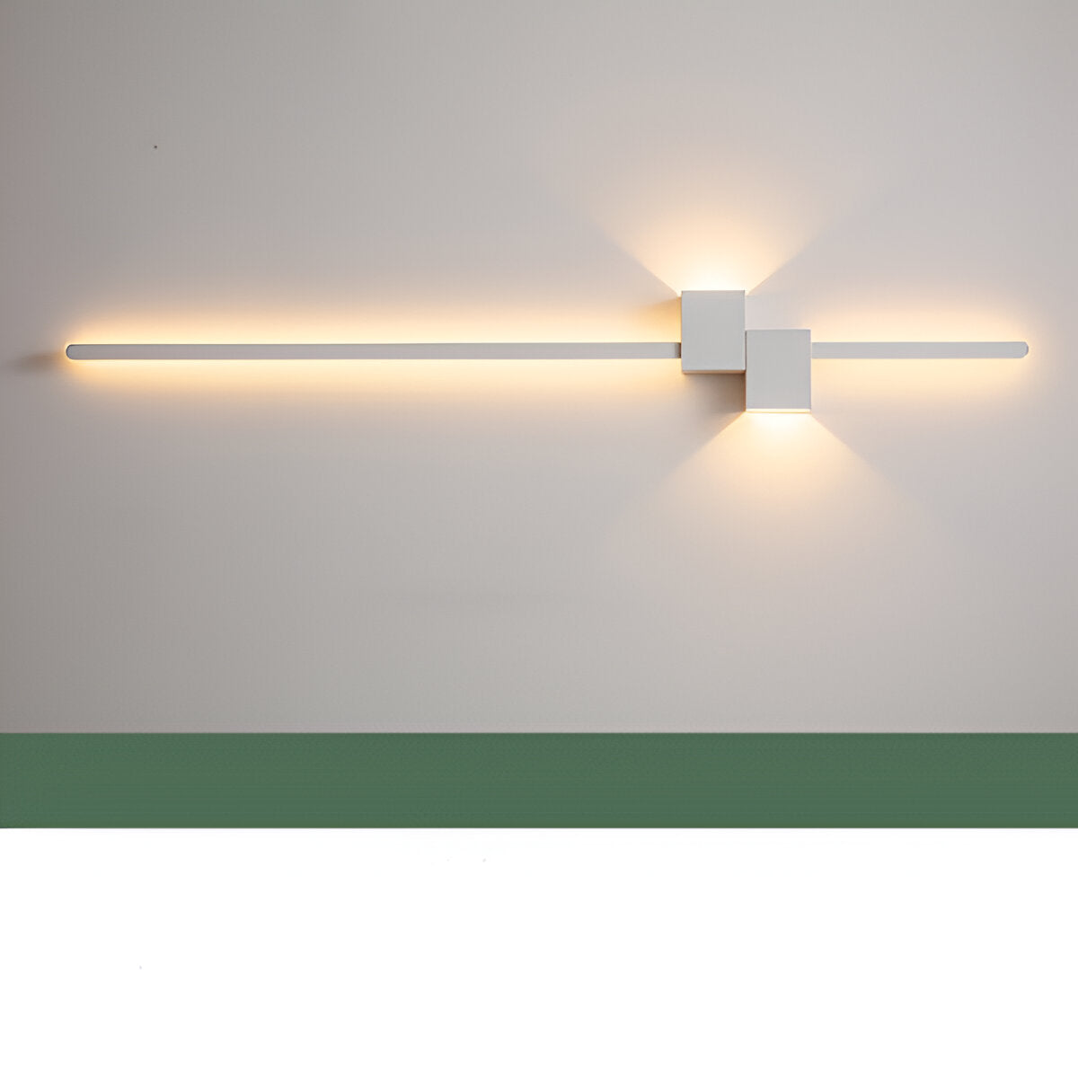 LinéaLux – Minimalistisk Svart LED Vägglampa i Modern Lång Design