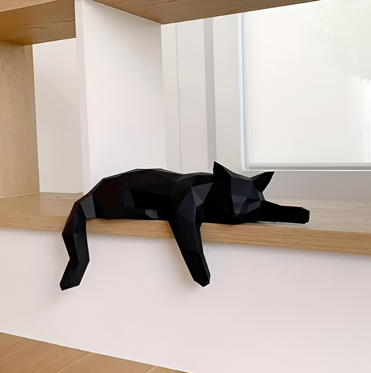 OriKat DIY – Modern 3D-Origamikatt för Kreativ Inredning
