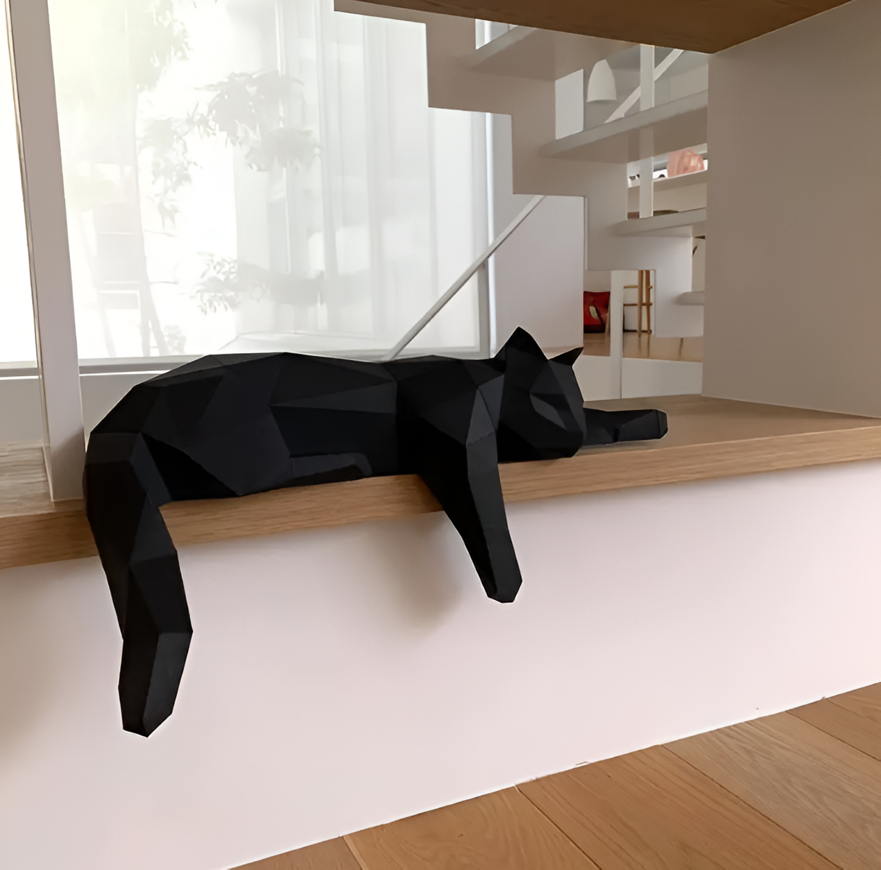 OriKat DIY – Modern 3D-Origamikatt för Kreativ Inredning