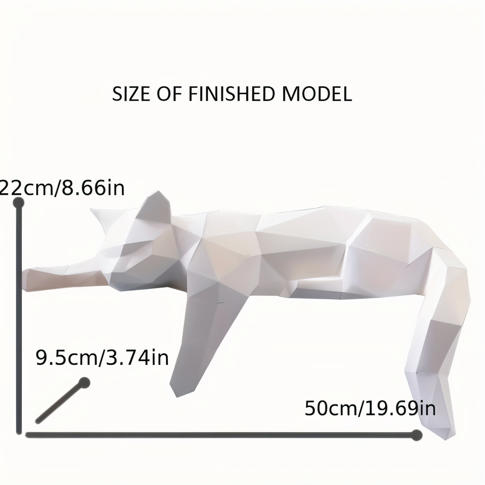 OriKat DIY – Modern 3D-Origamikatt för Kreativ Inredning