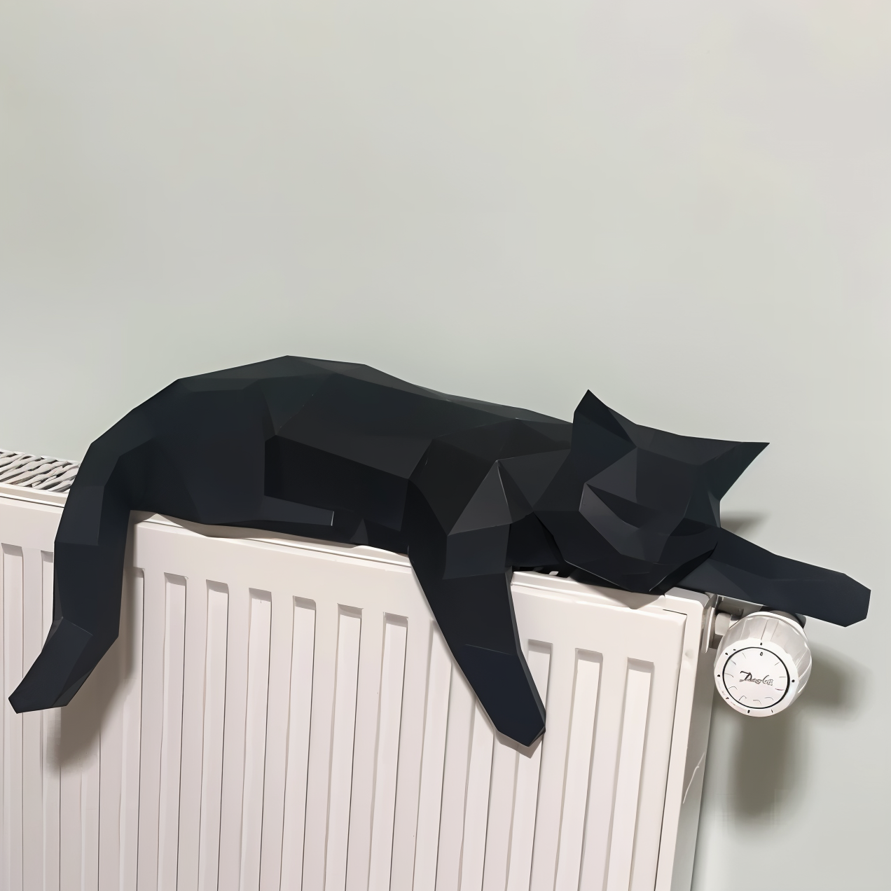 OriKat DIY – Modern 3D-Origamikatt för Kreativ Inredning