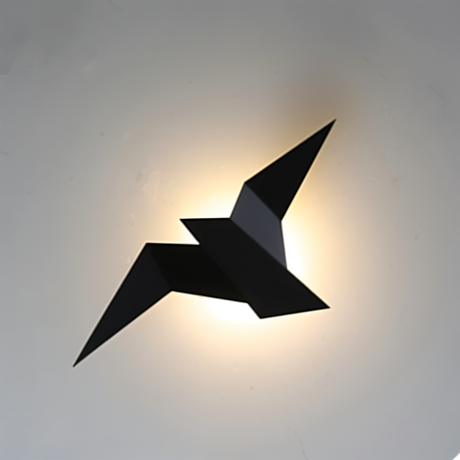 KaruBird – Japanskinspirerad Vägglampa med Origami-Fågeldesign