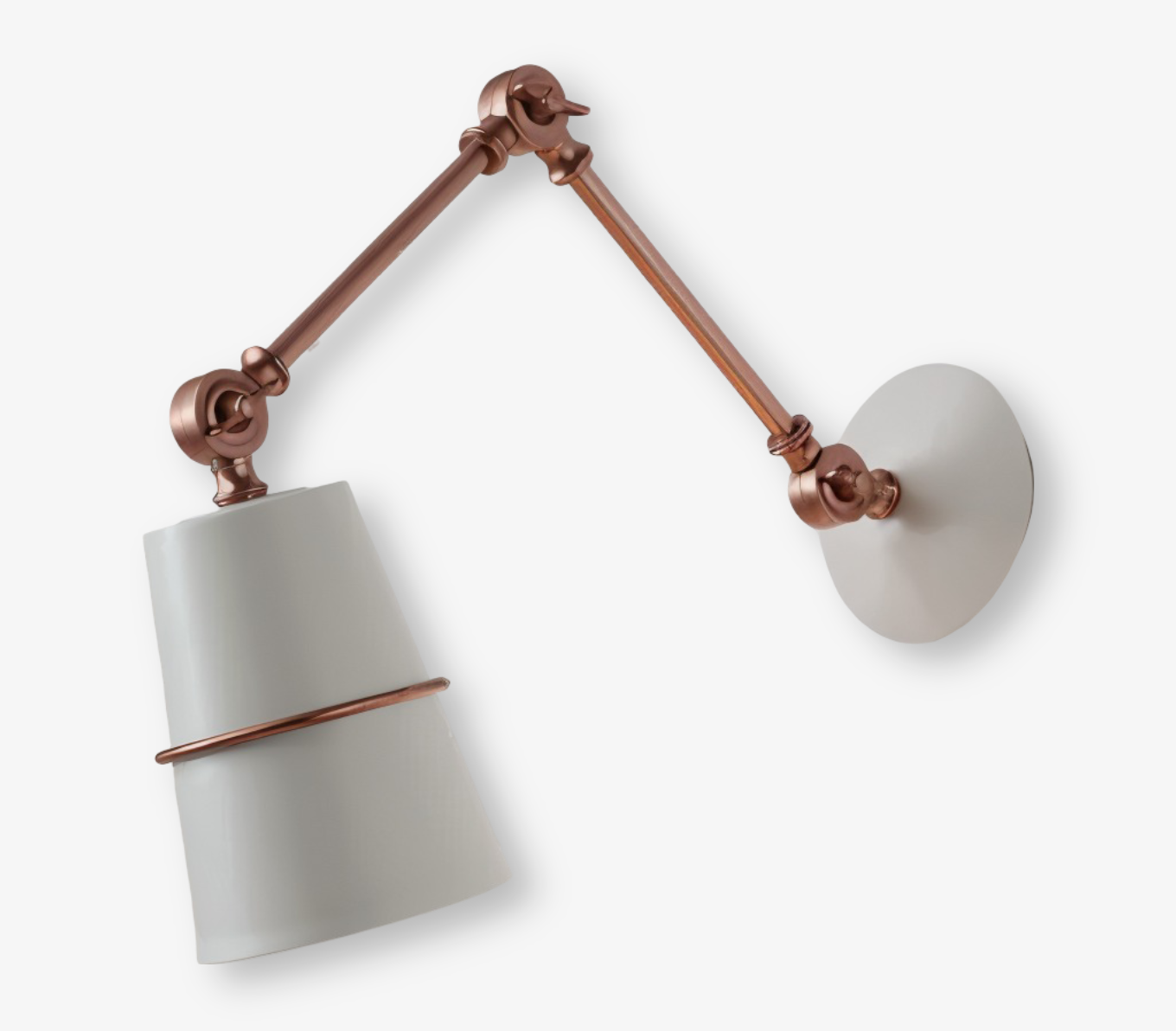 ArcGlow Vägglampa – Retro Justerbar Vägglampa i Svart eller Vitt med Lång Arm