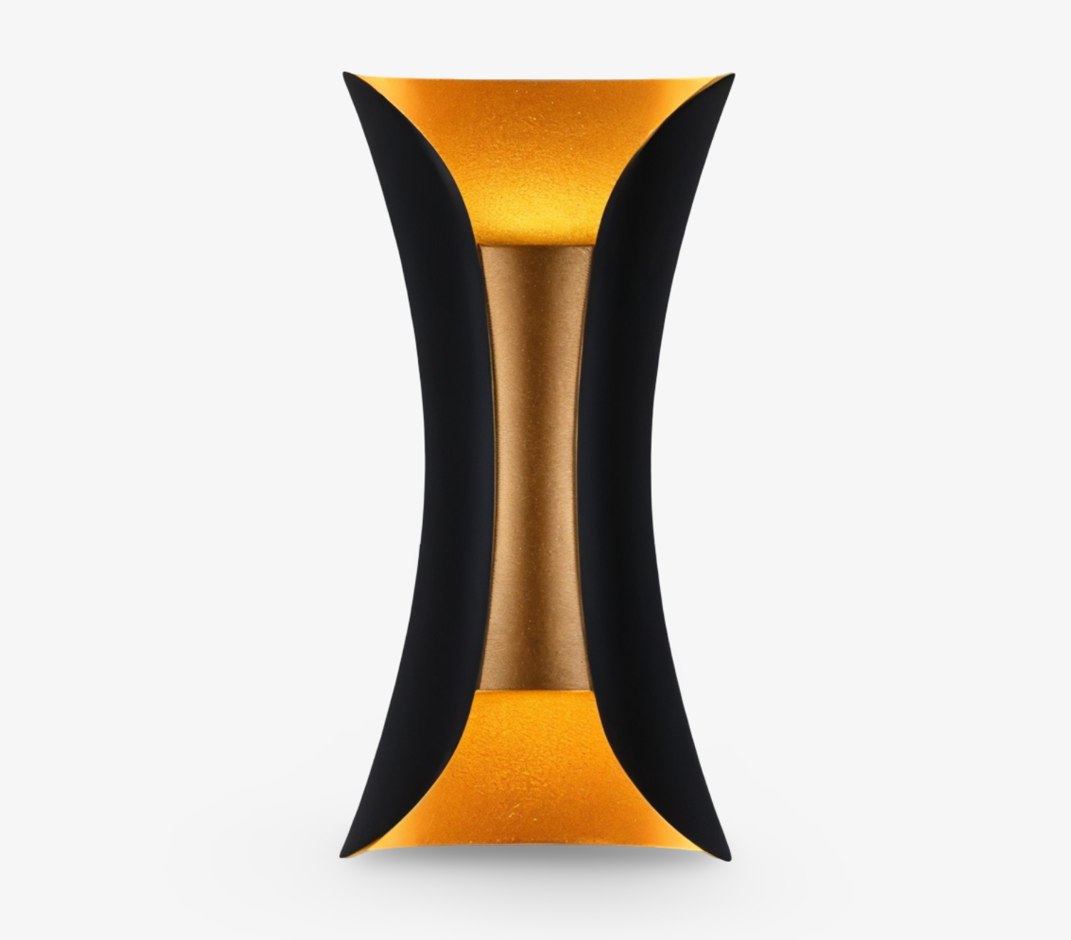 DualGlow Vägglampa – Dubbelsidig LED Vägglampa för Utomhusbruk i Svart/Guld Design