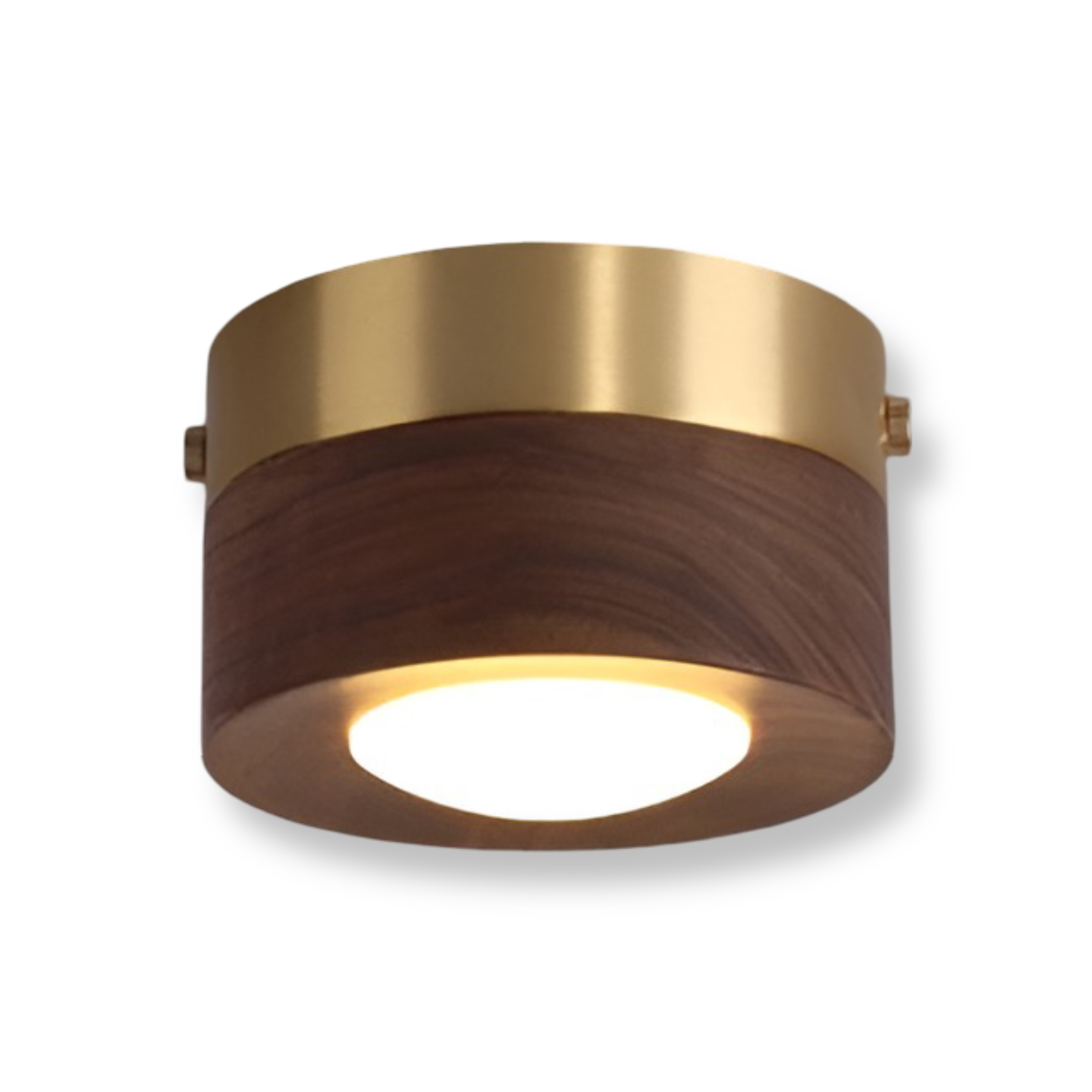 WoodSpot – LED Taklampa i Valnötsträ med Modern Spotlightdesign