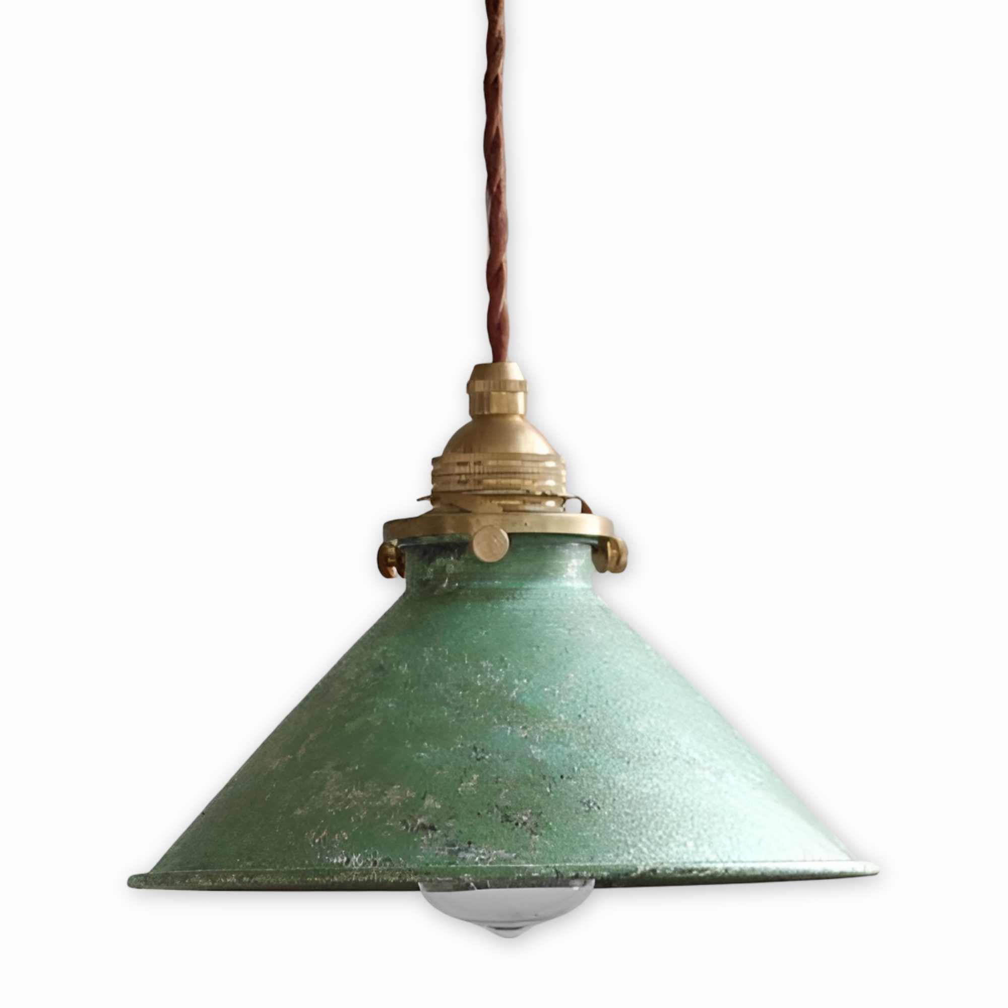 Ferrolume – Industriell Pendellampa i Metall med Konisk Design